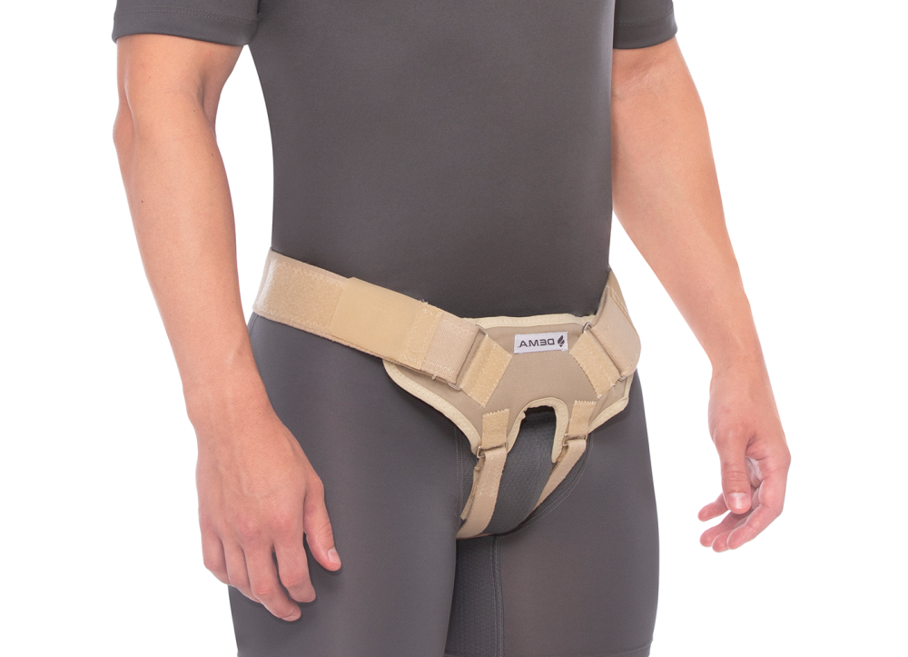 Braguero hernia inguinal doble