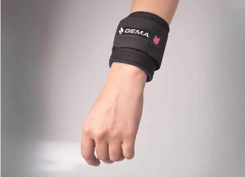 Muñequera de neopreno ajustable y doble contención KRU - DEMA
