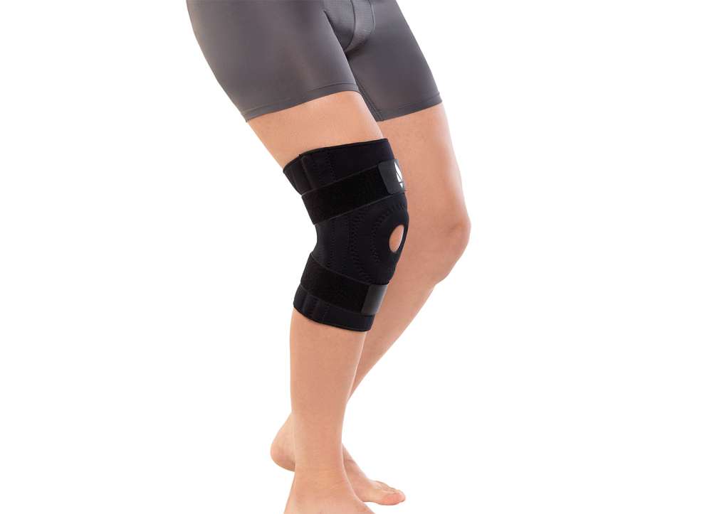 Rodillera con varillas laterales flexibles